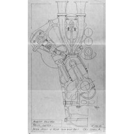 Amherst Villiers Sketch - 12 Cylinder 3 Litre F1 Engine